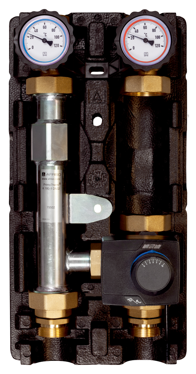 AFRISO Heizungspumpengruppe PrimoTherm K 180-2 DN32 3-WM-SM Vario, ohne Umwälzpumpe VOR 103110 103120 103130