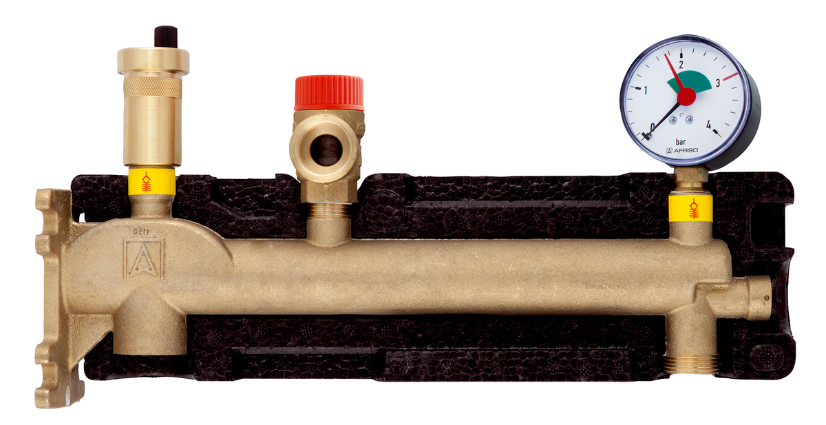 AFRISO Gefäßanschlusskombination GAK-MS G3/4 IG 3 bar IL KV, mit Isolierung 96510 object_image_56452imagemain_dech