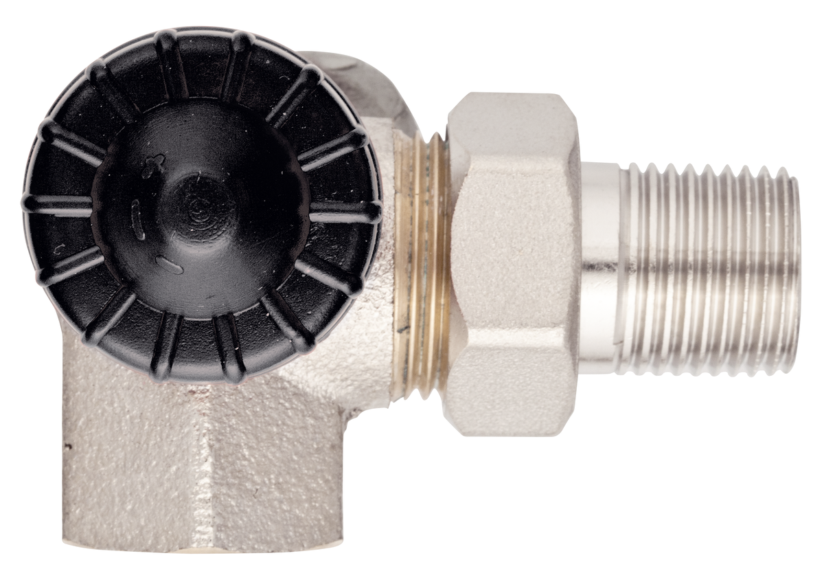 AFRISO Thermostat-Ventilunterteil Vario M Winkel-Eck links DN15 Rp1/2 x R1/2 DRA 92300