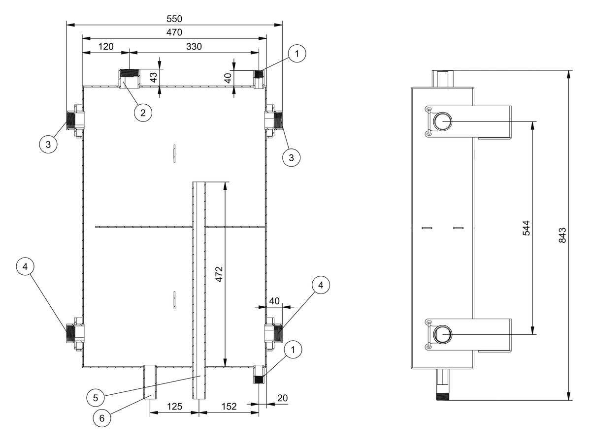 AFRISO Pufferspeicher ABT 50 BEF 102530