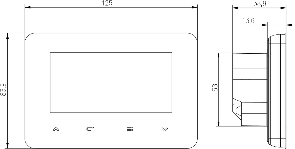 AFRISO Raumthermostat RT 05 D-BAT BEF 72870 72880