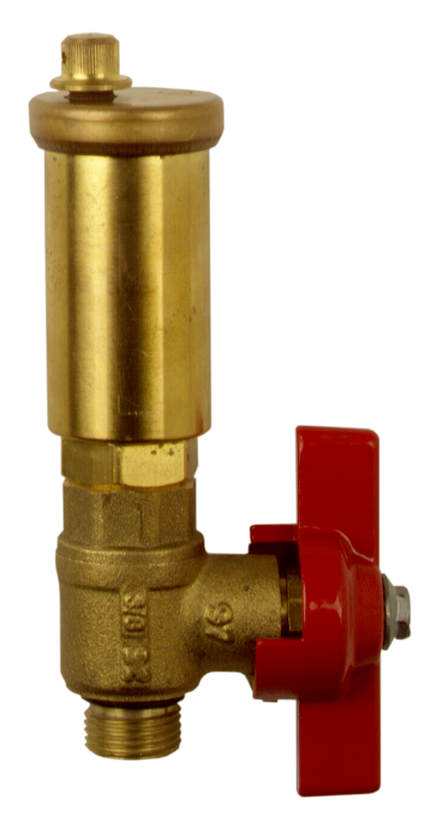 AFRISO Solarschnellentlüfter 6bar 150 C G3/8 mit Kugelhahn als Absperrvorrichtung SAR 94950