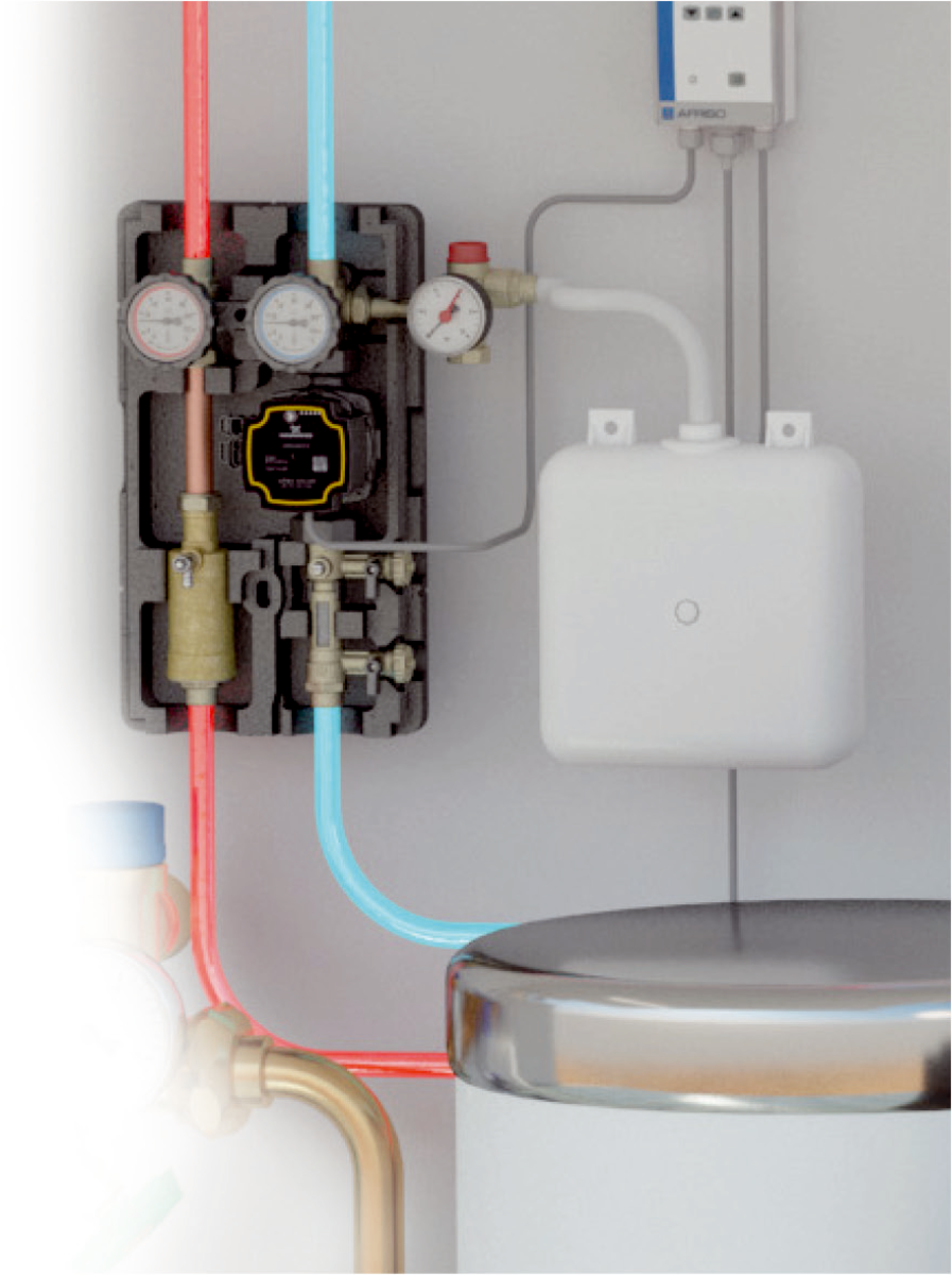 AFRISO Solar-Auffangbehälter Auffangvolumen 10L, mit KFE-Ablasshahn ANW 93440
