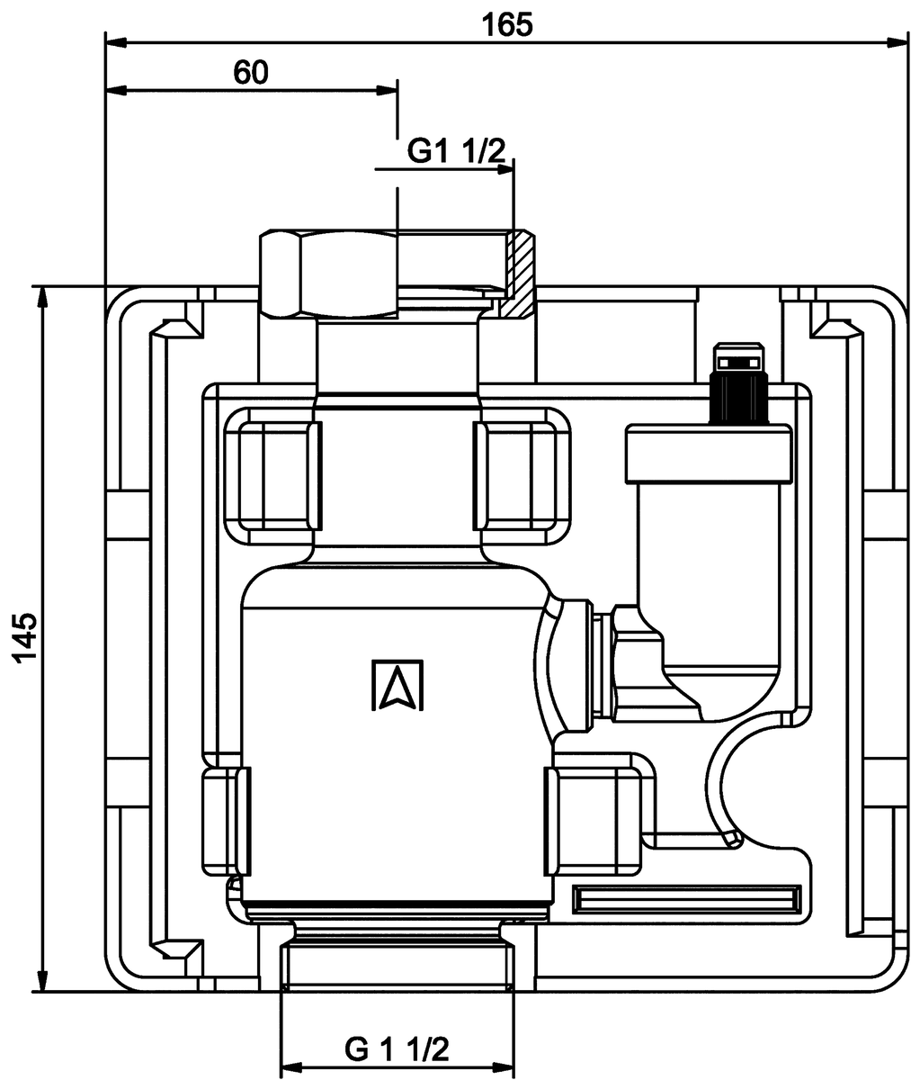 AFRISO Luftabscheider G1 1/2 BEF 89480