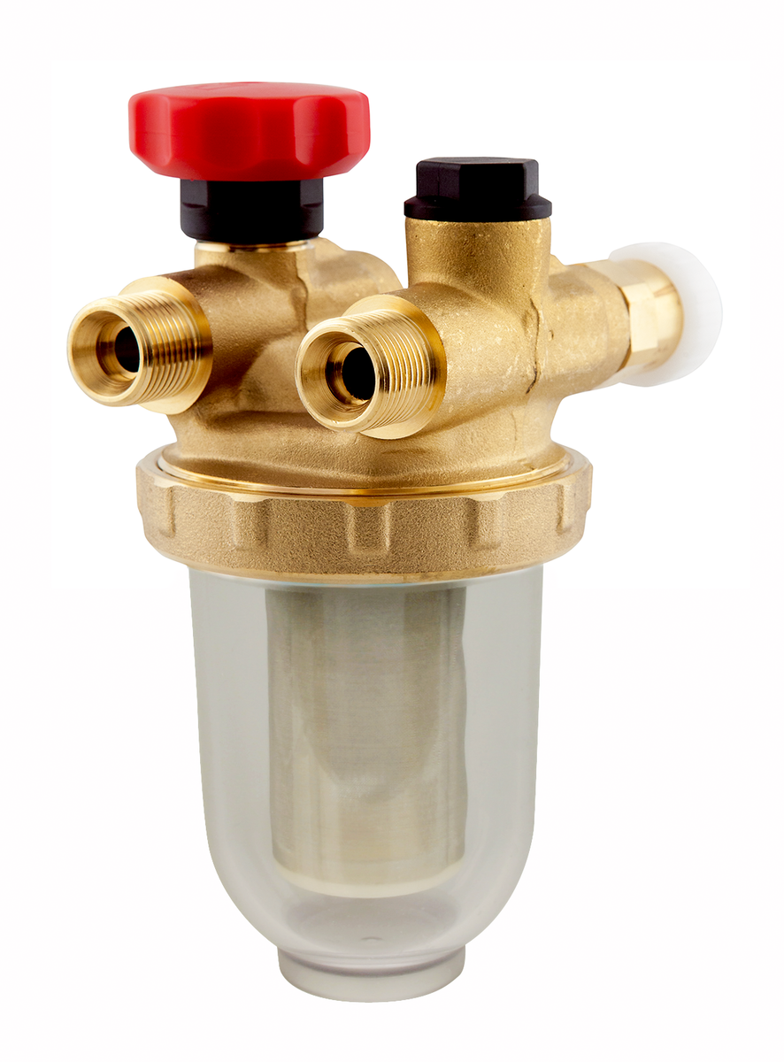 AFRISO Einstrangfilter R 500 St Stahlsieb 100 my, G3/8 IG - 2x G3/8 AG SAR 95050