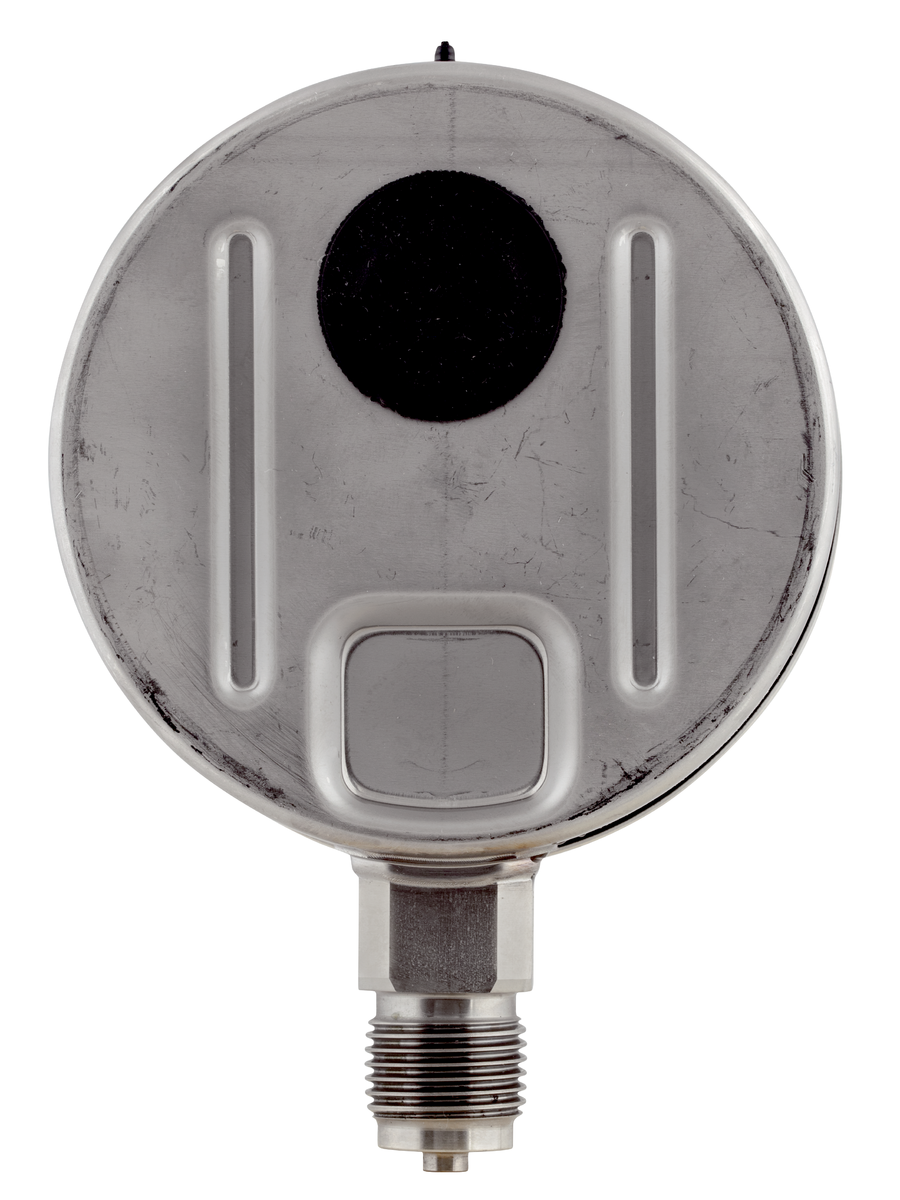 AFRISO Rohrfeder-Manometer RF100KTGly -1/+15bar G1/2B radial Kl.1,0 D802 für die Kältetechnik, mit Glyzerinfüllung RUE 52900