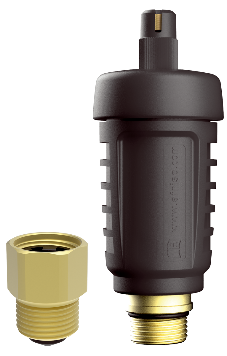 AFRISO Schnellentlüfter Hybrid G3/8 mit Montageventil im Karton VOR 94850