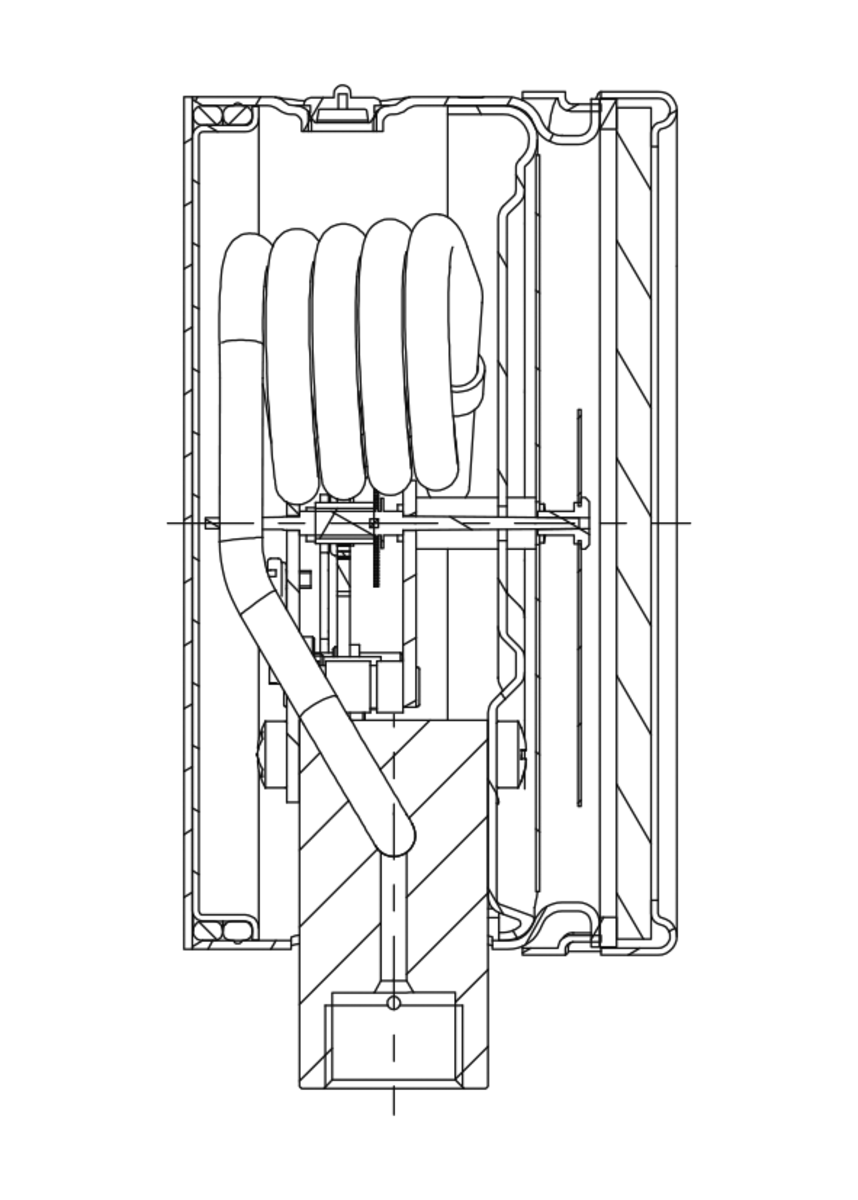 AFRISO Rohrfeder-Hochdruckmanometer RF100HD 0/2500bar HD-Anschluss 1/4" mit Innengewinde M16 x 1,5 radial Kl.1,0 D402 ILL 30840 30850 30880 30890
