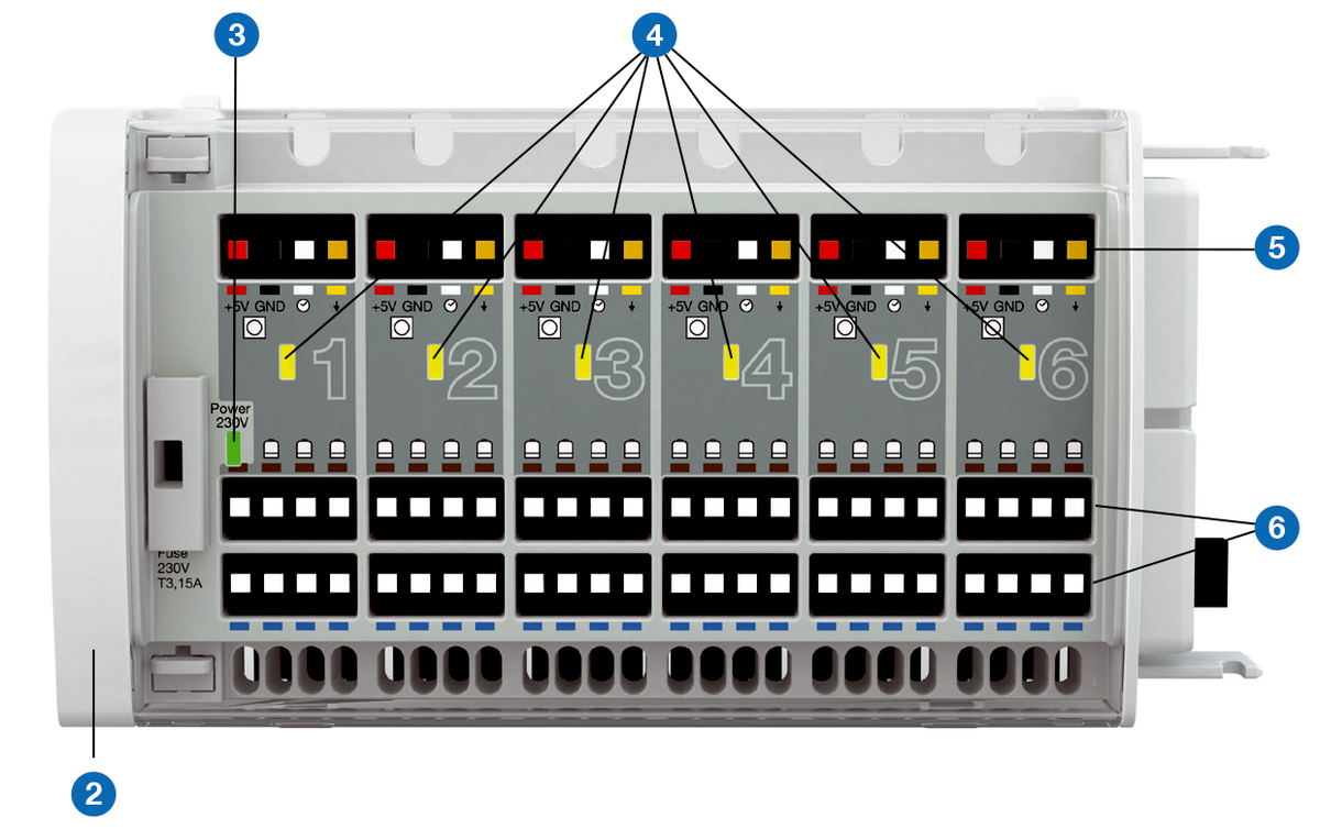 AFRISO Reglermodul Draht RM D6 für 6 Regelkreise VOR 8640
