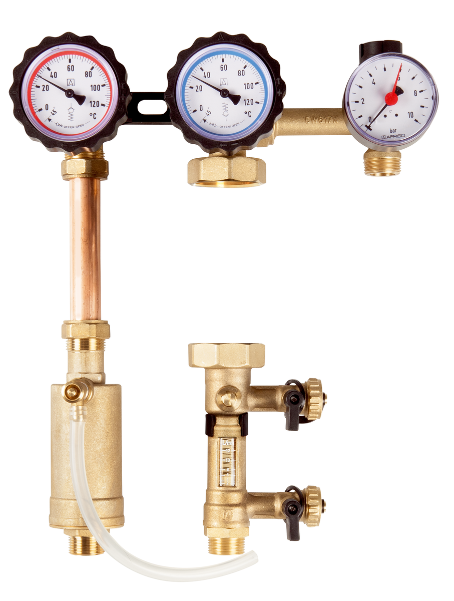 AFRISO Solarpumpengruppe PrimoSol 130-4 2-12 l/min, ohne Umwälzpumpe VOR 103220