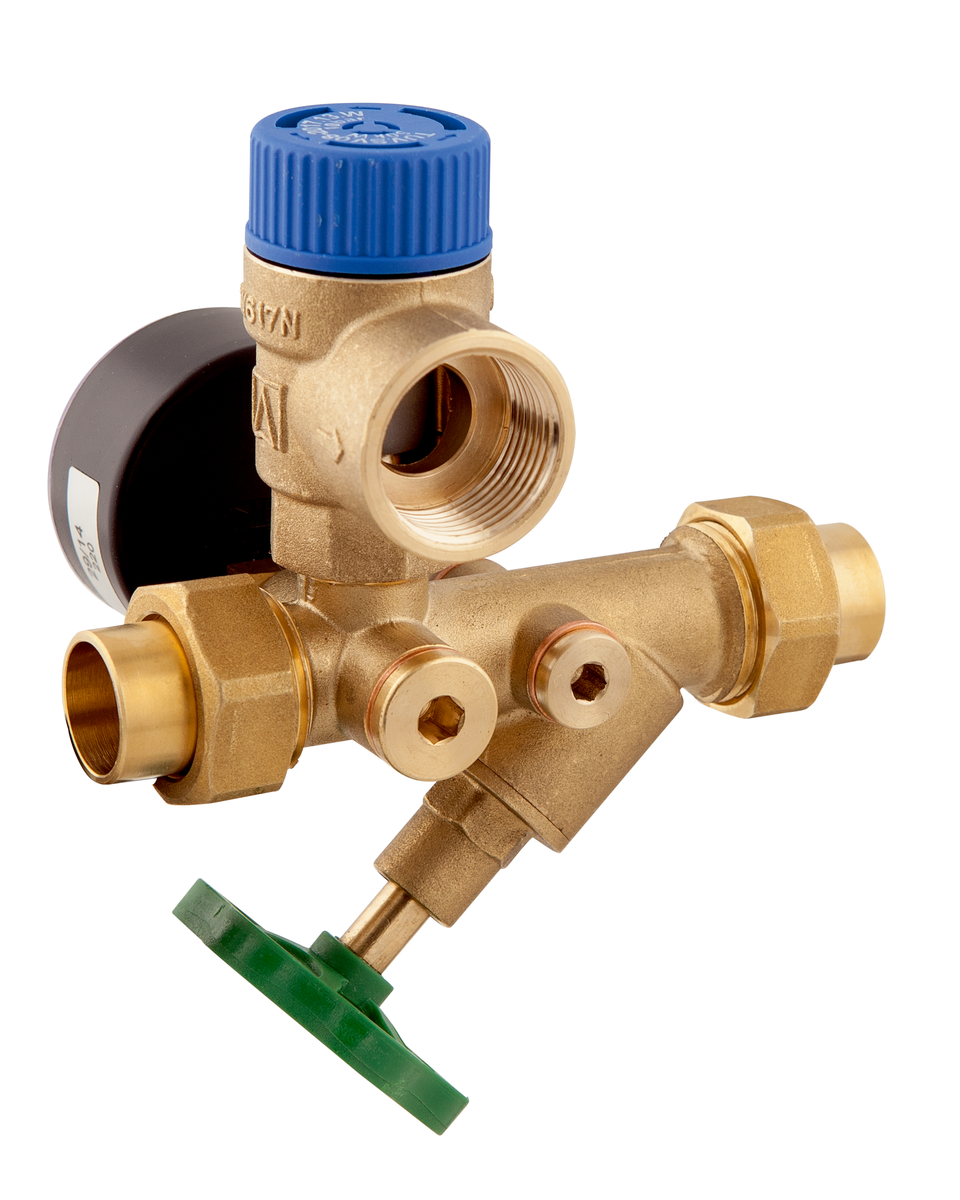 AFRISO Wassersicherheitsgruppe WSG 75/8 Sicherheitsventil 8bar RUE 105460 105470