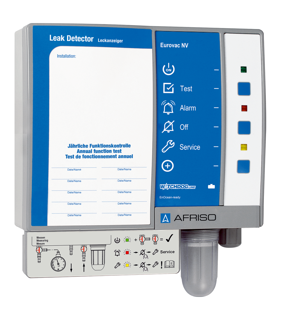 AFRISO Vakuum-Leckanzeiger Eurovac NV mit Serviceanzeige SAL 71780