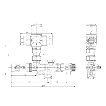 AFRISO Thermisches Mischventil ATM 363 WSG BEF 108560