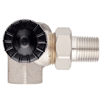 AFRISO Thermostat-Ventilunterteil Vario M Winkel-Eck links DN15 Rp1/2 x R1/2 DRA 92300