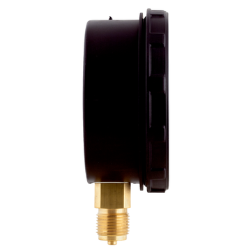 AFRISO Rohrfeder-Manometer RF100GlySR 0/10bar G1/2B radial Kl.1,0 D601 mit Schraubringgehäuse und Glyzerinfüllung SAS 45670