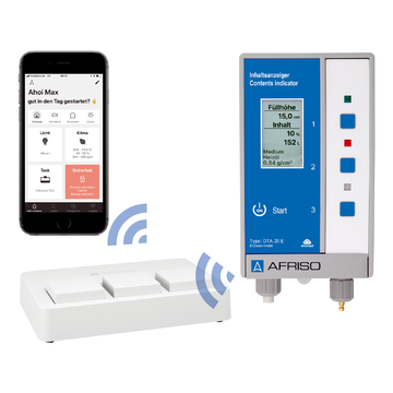 AFRISO Digitaler Tankinhaltsanzeiger  DTA 20 E mit Pneumofix 2 ANW 70790 70800 4540 4550