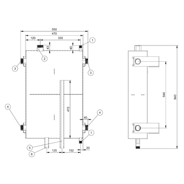 AFRISO Pufferspeicher ABT 50 BEF 102530