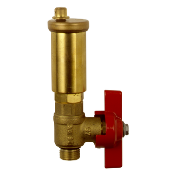 AFRISO Solarschnellentlüfter 6bar 150 C G3/8 mit Kugelhahn als Absperrvorrichtung SAR 94950