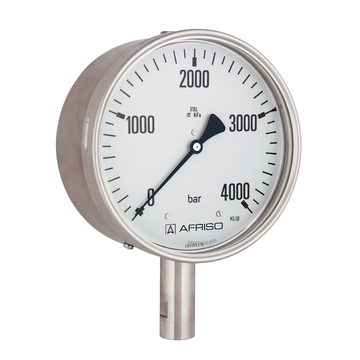 AFRISO Rohrfeder-Hochdruckmanometer RF100HD 0/2500bar HD-Anschluss 1/4" mit Innengewinde M16 x 1,5 radial Kl.1,0 D402 SAL 30840 30850 30880 30890