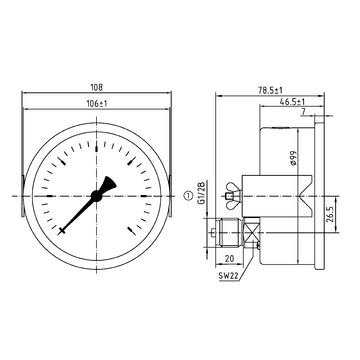 AFRISO Rohrfeder-Glyzerinmanometer RF100Gly -1/0bar G1/2B axial exzentrisch Kl.1,0 D751 BEF 43430 43440 43450 43460 43470 43480 43490 43500 43510 43520 43530 43540 43550 43560 43570 43580 43590 43600 43610 43620 43630 43640 43650 43660