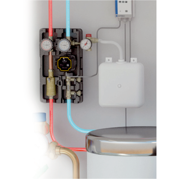 AFRISO Solar-Auffangbehälter Auffangvolumen 10L, mit KFE-Ablasshahn ANW 93440