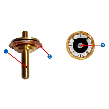 AFRISO Thermostat-Kombiblock Vario-DP Durchgang G1/2IG ANW 91520 91530 91670 91680 91700 91710