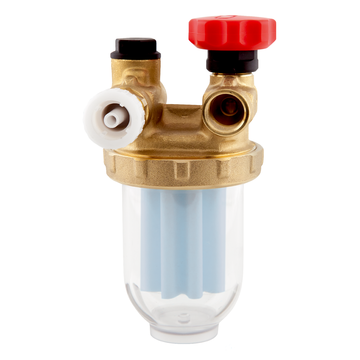 AFRISO Einstrangfilter R 500 Si Sikusieb 50-70 my, G3/8 IG - 2x G3/8 AG RUE 95040