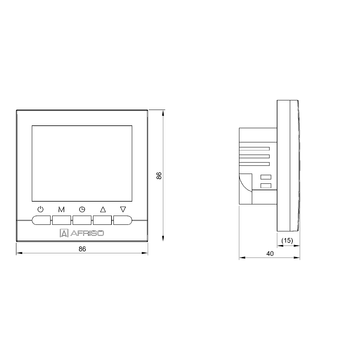 AFRISO Raumthermostat RT 10 D-230 BEF 72900