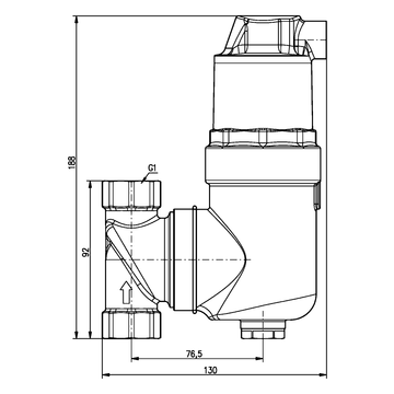AFRISO Luftabscheider G1 BEF 89460